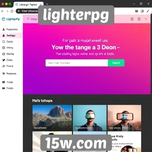 Mudanças recentes na interface do site lighterpg